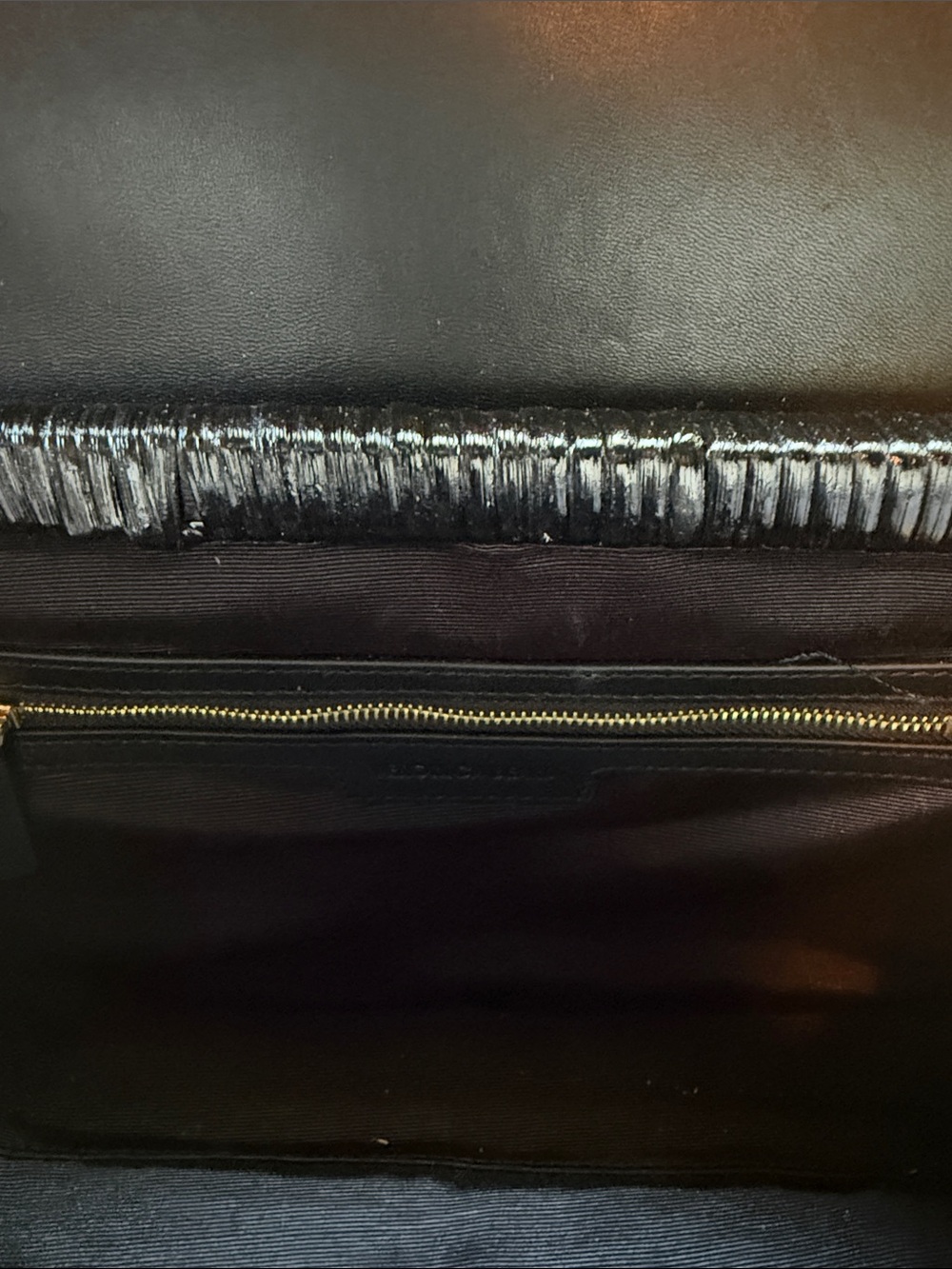 Veronica Beard black rattan and leather top handle w/ removable crossbody bag - Picture 4 of 8